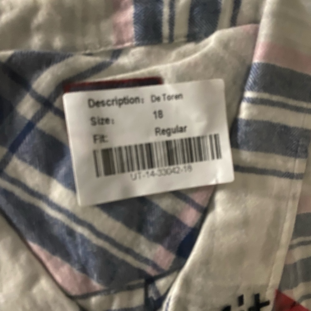 Untuckit De Toren Plaid Shirt – Size 18 - Picture 2 of 2